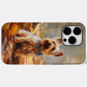 Yorkshire Terrier in herfstbladeren val inspireert Case-Mate iPhone Case (Achterkant (horizontaal))