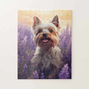 Yorkshire Terrier in Lavender veld Legpuzzel