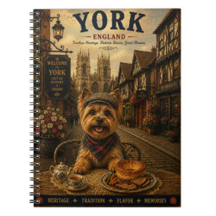 Yorkshire Terrier in York Vintage Reis Kunst Notitieboek