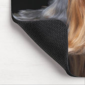 Yorkshire Terrier in zwart-wit Muismat (Hoek)