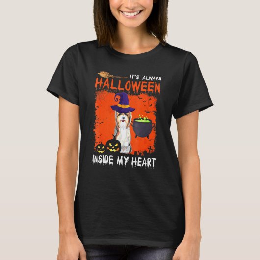 Yorkshire Terrier is altijd Halloween in mijn H T-shirt (Voorkant)