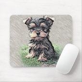 Yorkshire Terrier, Jong dier,hond Muismat (Met muis)