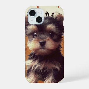 Yorkshire Terrier, Jong dier,huisdier iPhone 15 Case