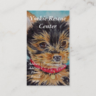 Yorkshire Terrier-kaarttemplate Visitekaartje