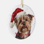 Yorkshire Terrier Keramisch Ornament (Rechts)