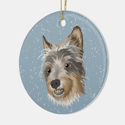 Yorkshire Terrier Keramisch Ornament (Links)