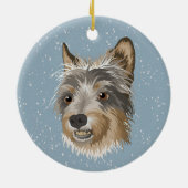 Yorkshire Terrier Keramisch Ornament (Achterkant)