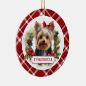 Yorkshire Terrier keramische cirkel Ornament (Rechts)