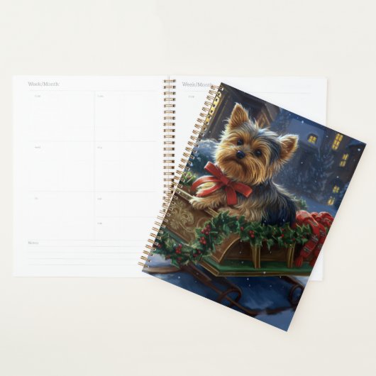 Yorkshire Terrier Kerst Feestelijke Periode Planner (Display)