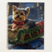 Yorkshire Terrier Kerst Feestelijke Periode Planner (Voorkant)
