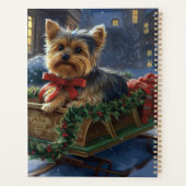 Yorkshire Terrier Kerst Feestelijke Periode Planner (Achterkant)