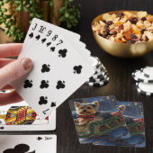 Yorkshire Terrier Kerst Feestelijke Periode Pokerkaarten (Insitu)