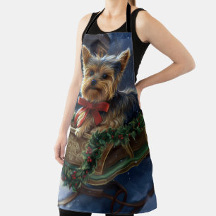 Yorkshire Terrier Kerst Feestelijke Periode Schort