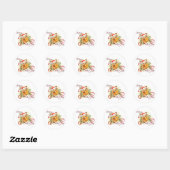 Yorkshire Terrier Kerst stickers (Vel)