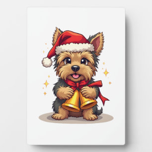 Yorkshire Terrier Kerstballen Fotoplaat