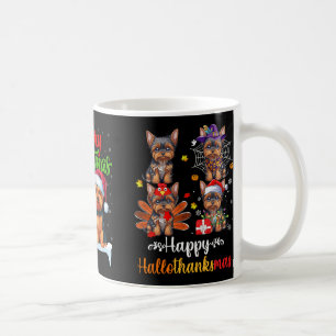 Yorkshire Terrier-kerstboom Lights Funny Xmas Koffiemok