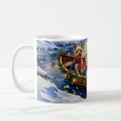 Yorkshire Terrier Kerstboot Vakantie Koffiemok (Links)