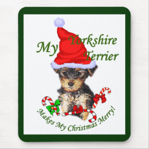 Yorkshire Terrier-kerstcadeaus Muismat