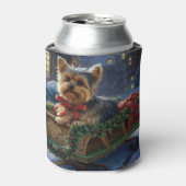 Yorkshire Terrier Kerstfeest Seizoen Blikjeskoeler (Blikje Voorkant)