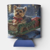 Yorkshire Terrier Kerstfeest Seizoen Blikjeskoeler (Achterkant)