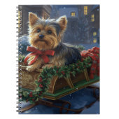 Yorkshire Terrier Kerstfeest Seizoen Notitieboek (Voorkant)