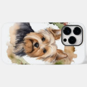 Yorkshire Terrier Kerstkrans Festieve Pup Case-Mate iPhone Case (Achterkant (horizontaal))