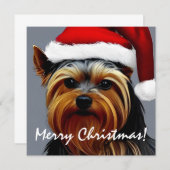 Yorkshire Terrier Kerstmis (Voorkant / Achterkant)