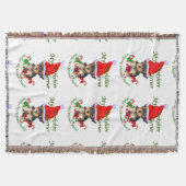 Yorkshire Terrier Kerstmis Deken (Voorkant)