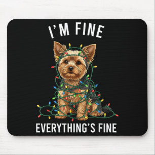 Yorkshire Terrier Kerstmis Ik Ben Prima Alles Is Muismat
