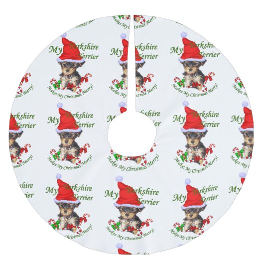 Yorkshire Terrier Kerstmis Kerstboom Rok (Voorkant)