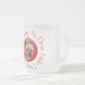 Yorkshire Terrier Kerstmis Matglas Koffiemok (Voorkant rechts)