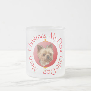 Yorkshire Terrier Kerstmis Matglas Koffiemok