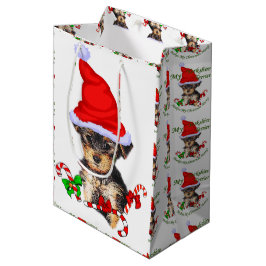 Yorkshire Terrier Kerstmis Medium Cadeauzakje