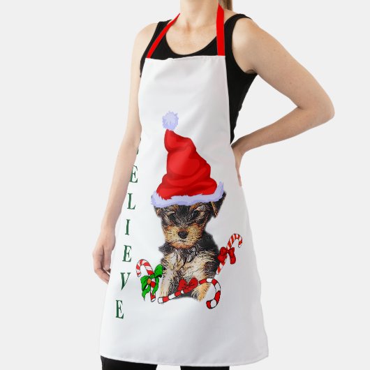 Yorkshire Terrier Kerstmis Schort (Insitu)