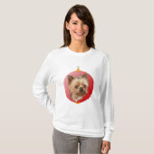 Yorkshire Terrier Kerstmis T-shirt (Voorkant volledig)