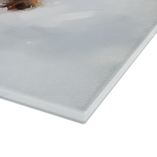 Yorkshire Terrier Kerstsneeuw winter Snijplank (Hoek)