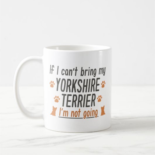 Yorkshire Terrier Koffiemok (Links)