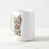 Yorkshire Terrier Koffiemok (Voorkant links)