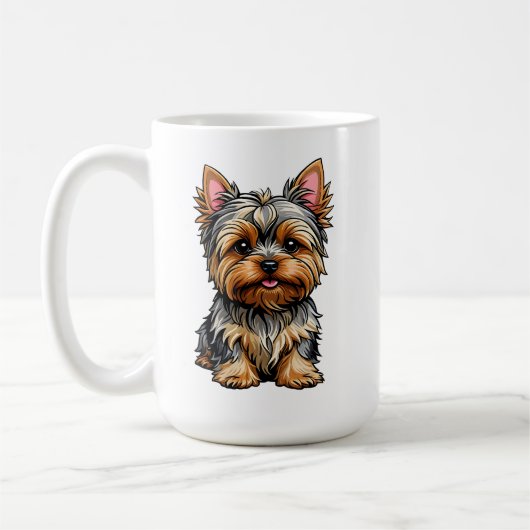 Yorkshire Terrier Koffiemok (Links)