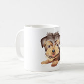 Yorkshire Terrier Koffiemok (Voorkant links)