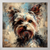 Yorkshire Terrier Kunstposter Poster (Voorkant)