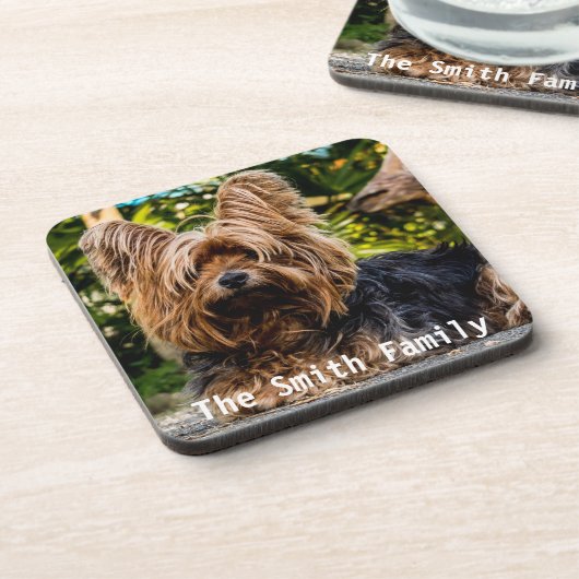 Yorkshire Terrier Kunststof Onderzetters (Linkerzijde)