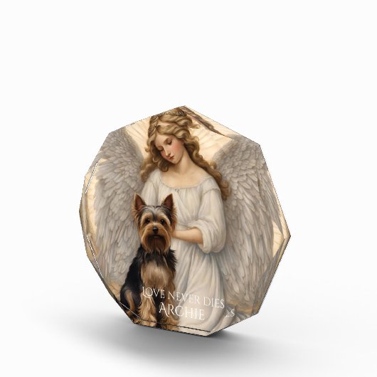 Yorkshire Terriër Liefde sterft nooit Memorial Fotoblokken (Rechts)