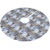 Yorkshire Terrier liet het sneeuwen Kerstmis Kerstboom Rok (Gekanteld)