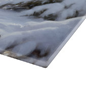 Yorkshire Terrier liet het sneeuwen Kerstmis Snijplank (Hoek)