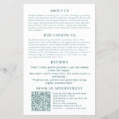 Yorkshire Terrier Logo Flyer voor Hondenverzorging (Achterkant)