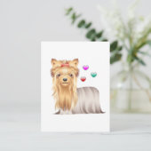 Yorkshire Terrier Love Briefkaart (Staand voorkant)