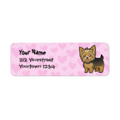 Yorkshire Terrier Love Etiket (Voorkant)
