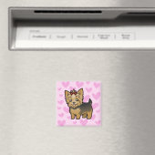 Yorkshire Terrier Love (kort haar met boeg) Magneet (Insitu (Vaatwasser))