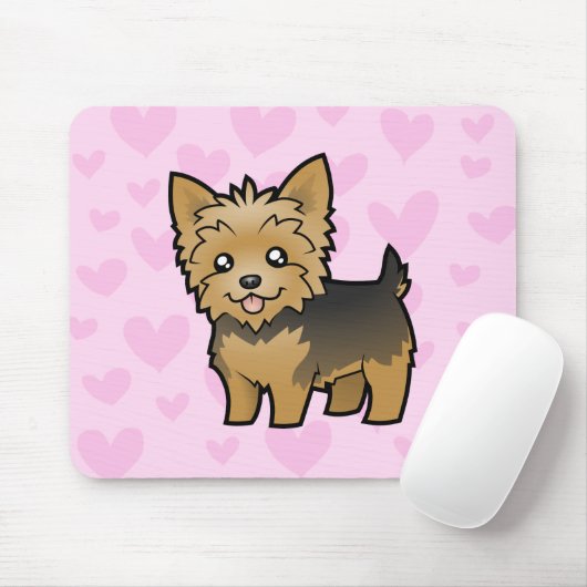 Yorkshire Terrier Love Muismat (Met muis)